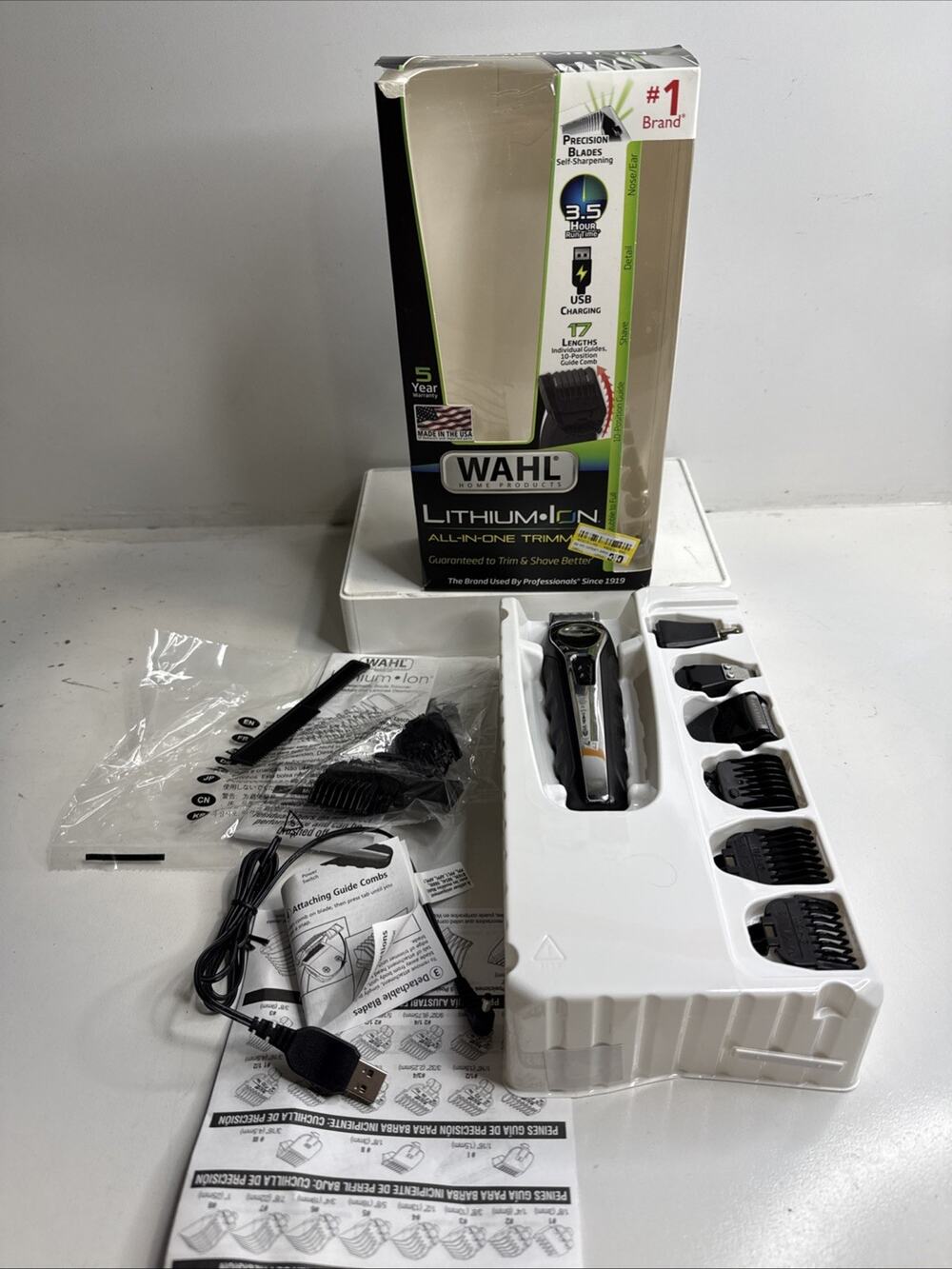 Wahl Lithium Ion Multi-Groomer Chrome, Black
